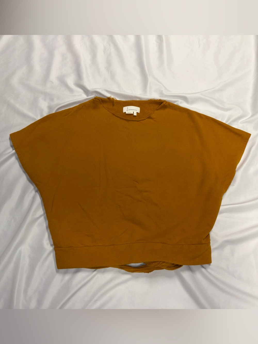 Anthropologie Golden Mustard Crewneck Sweater Lot E